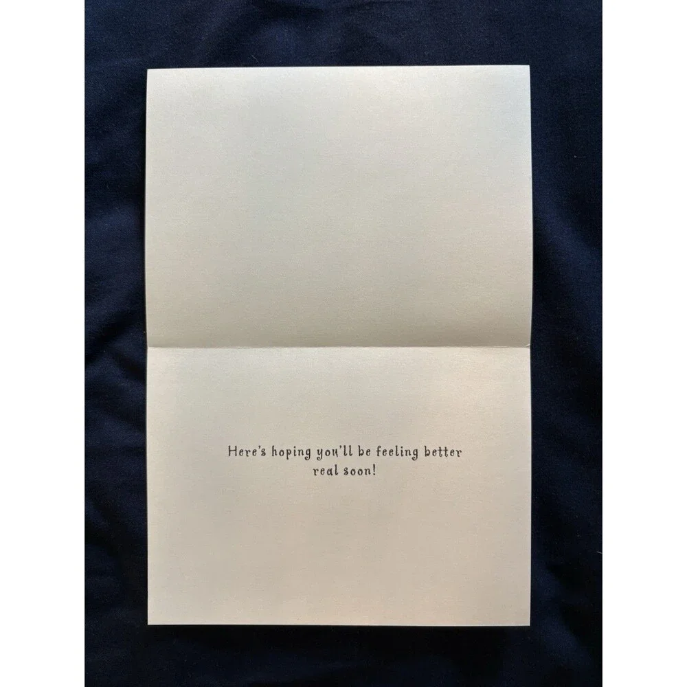 Get Well Soon Card with White Envelope | Raccoon design by NWF